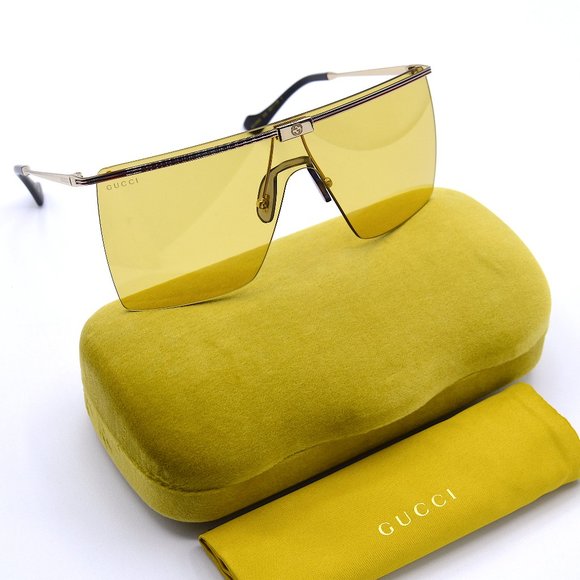 Gucci Accessories - NEW GUCCI GG1096S 003 UNISEX GOLD YELLOW LENS AUTHENTIC SUNGLASSES
